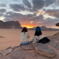 Petra Jordan sunset